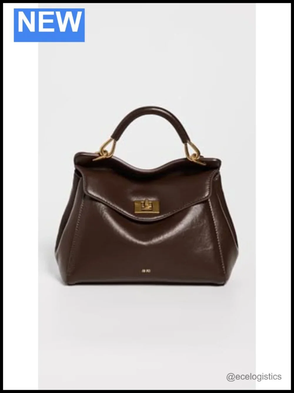 Faux Leather Top Handle Satchel - Classic Gold-Tone Hardware, Adjustable Strap